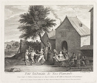 KG 13460
<br/>
De ochtend na het Vlaamse huwelijksfeest
<br/>
<em>Surugue, Pierre Louis (1716-1772)</em>